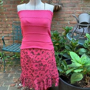 Muse 2 piece strapless outfit in gorgeous pink!